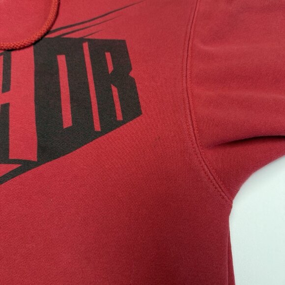 Vintage Thor Racing Hoodie Sweatshirt Mens XL Red Full Zip Y2K Grunge - Picture 3 of 16